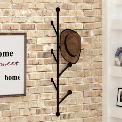 PERCHERO PARED METALICO NEGRO 94X22CM EGVA0350NE