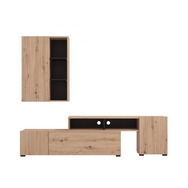 MUEBLE TV BALOS COMPOSICION COLOR ARTISAN/NEGRO FI11013505 - Imagen 2