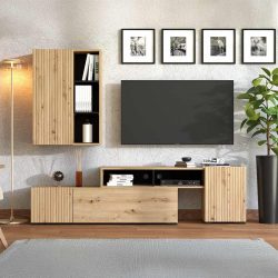 MUEBLE TV BALOS COMPOSICION COLOR ARTISAN/NEGRO FI11013505