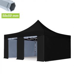 CARPA PROFESIONAL CON PAREDES HEX.50 NEGRA 5X5M DONNA GARDEN DG1433