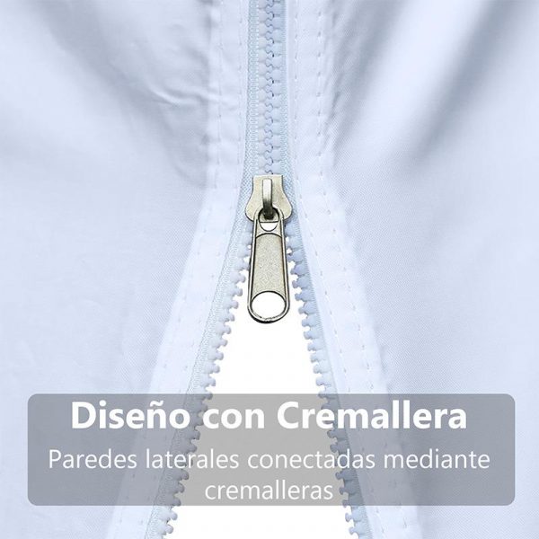 CARPA PROFESIONAL CON PAREDES HEX.50 BLANCO 3X3M DONNA GARDEN DG1428 - Imagen 2