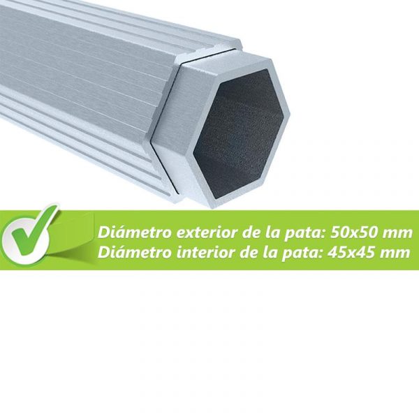 CARPA PROFESIONAL CON PAREDES HEX.50 BLANCO 3X3M DONNA GARDEN DG1428 - Imagen 3
