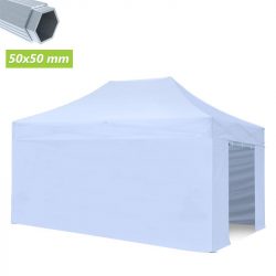 CARPA PROFESIONAL CON PAREDES HEX.50 BLANCA 4X6M DONNA GARDEN DG1430