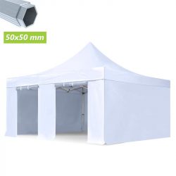 CARPA PROFESIONAL CON PAREDES HEX.50 BLANCA 5X5M DONNA GARDEN DG1432