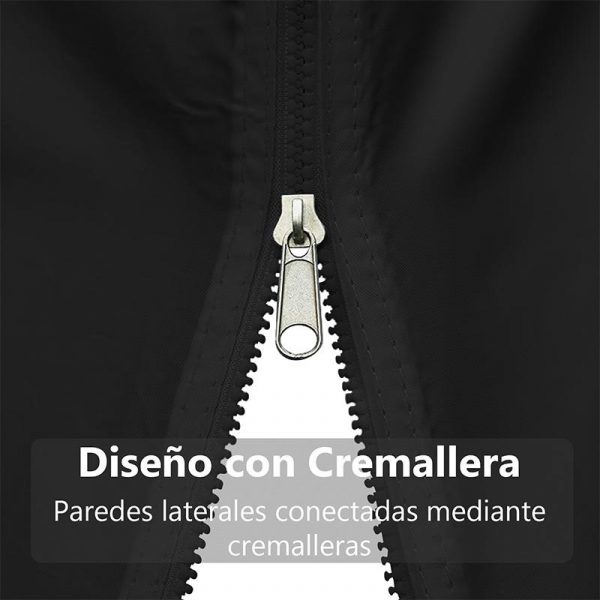 CARPA PROFESIONAL CON PAREDES HEX.50 NEGRO 3X3M DONNA GARDEN DG1429 - Imagen 2