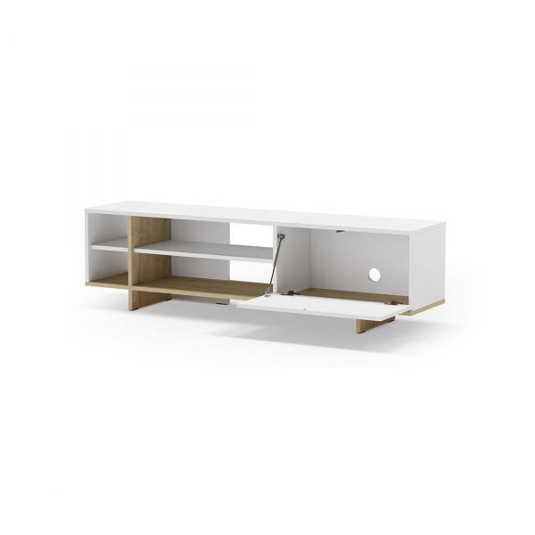 MUEBLE TV 1P 4H CEQUOIA BLANCO/ROBLE MEC17126 - Imagen 3