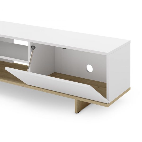 MUEBLE TV 1P 4H CEQUOIA BLANCO/ROBLE MEC17126 - Imagen 5