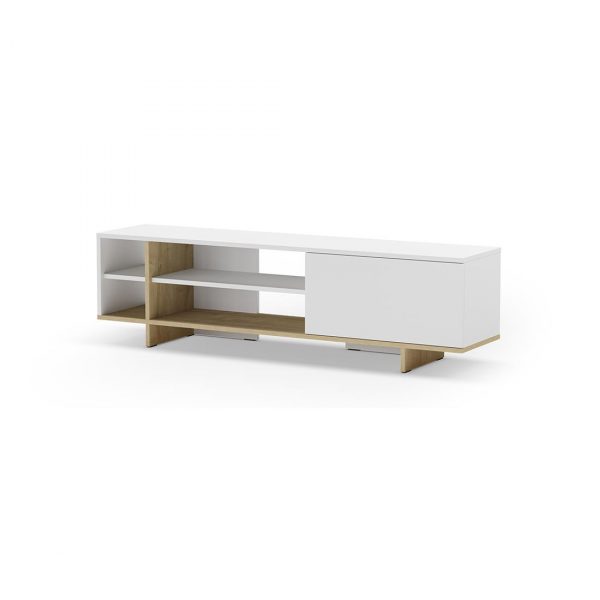 MUEBLE TV 1P 4H CEQUOIA BLANCO/ROBLE MEC17126
