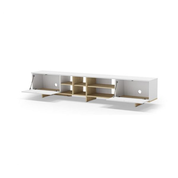 MUEBLE TV 2P 230CM CEQUOIA BLANCO/ROBLE MEC17294 - Imagen 3