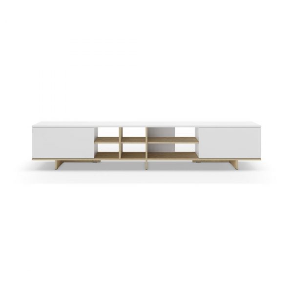 MUEBLE TV 2P 230CM CEQUOIA BLANCO/ROBLE MEC17294 - Imagen 5