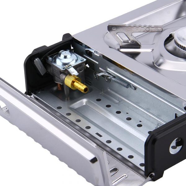 COCINA DE GAS PORTATIL INOX CON DOBLE FUNCION AIRMEC AM131581 - Imagen 3