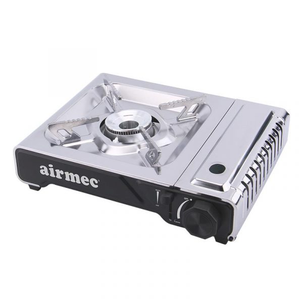 COCINA DE GAS PORTATIL INOX CON DOBLE FUNCION AIRMEC AM131581