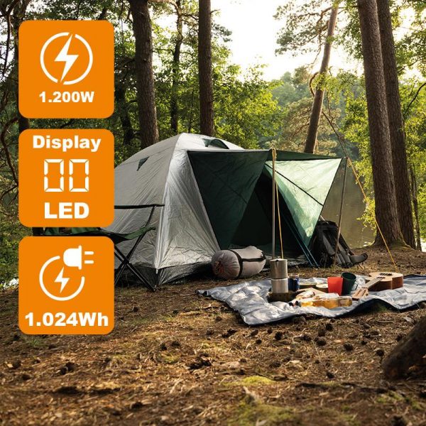 ESTACION DE ENERGIA PORTATIL 1.200W 1024WH AIRMEC AM131571 - Imagen 3