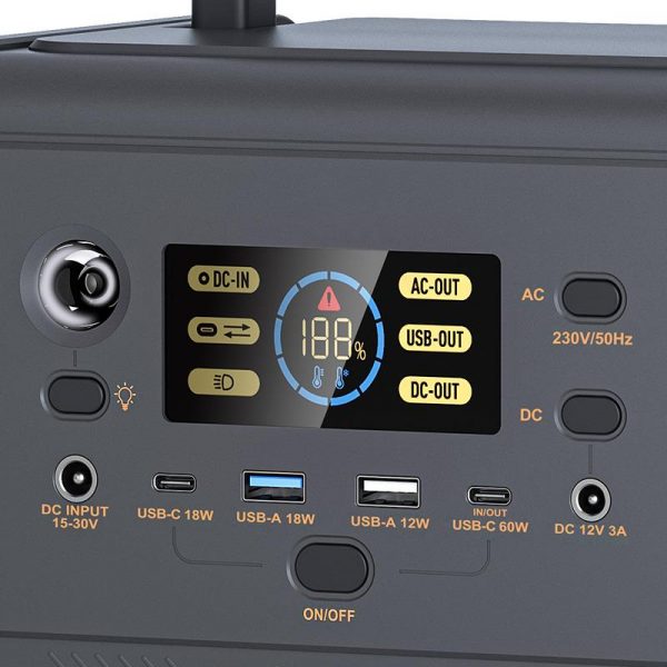 ESTACION DE ENERGIA PORTATIL 200W 153.6WH AIRMEC AM131568 - Imagen 2