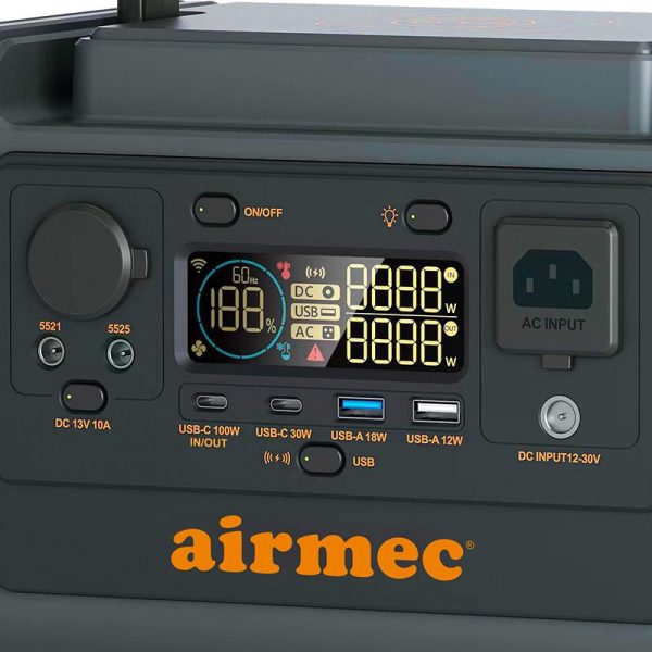 ESTACION DE ENERGIA PORTATIL 300W 297WH AIRMEC AM131569 - Imagen 2