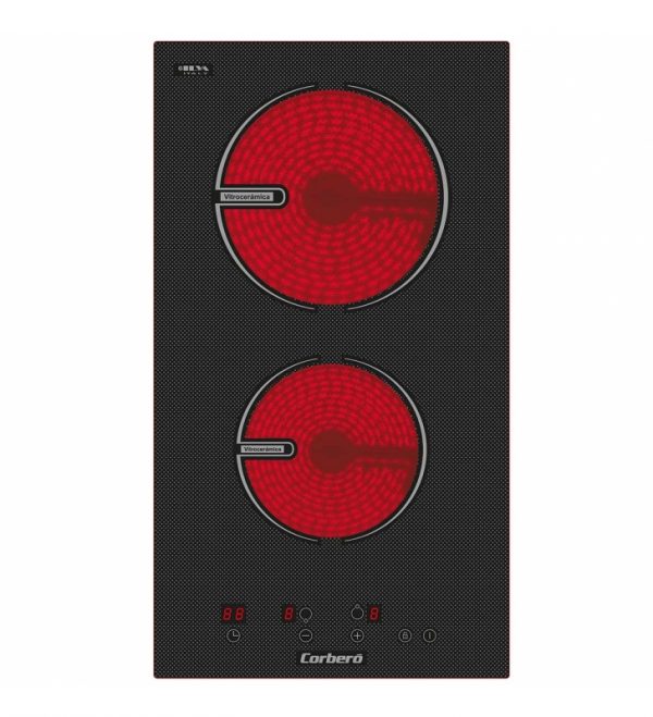 PLACA VITROCERAMICA 2 FUEGOS CORBERO CCVG2902D