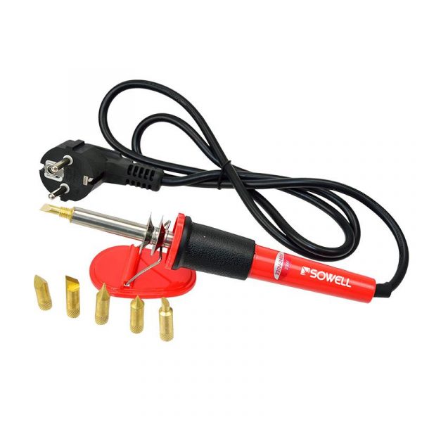 SOLDADOR DE ESTAÑO + 5 PUNTAS 30W SOWELL SW1203