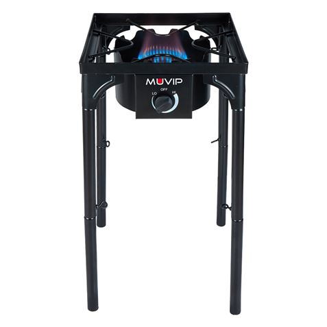 FOGON DE GAS ALTA POTENCIA 1 FUEGO 40X40CM AJUSTABLE 3 ALTURAS MUVIP MV0633 FOGONES DE GAS DE UN FUEGO