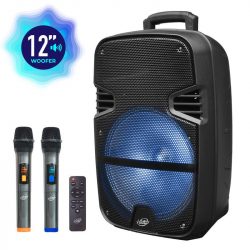 ALTAVOZ SERIE SOUNDPOWER 12" CON MICROFONO 400W LARRYHOUSE LH2222