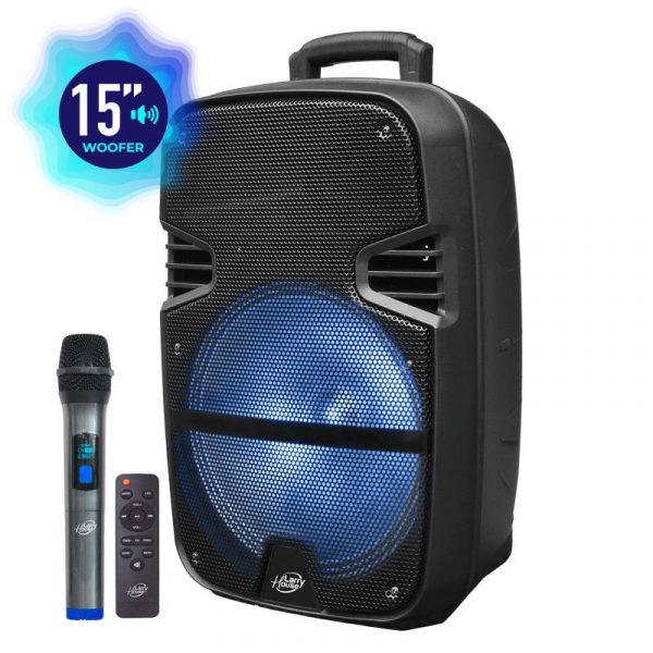 ALTAVOZ SERIE SOUNDPOWER 15" CON MICROFONO 500W LARRYHOUSE LH2221