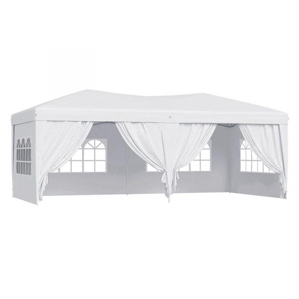 CARPA PLEGABLE METAL BLANCA 3X6M DONNA GARDEN DG1427