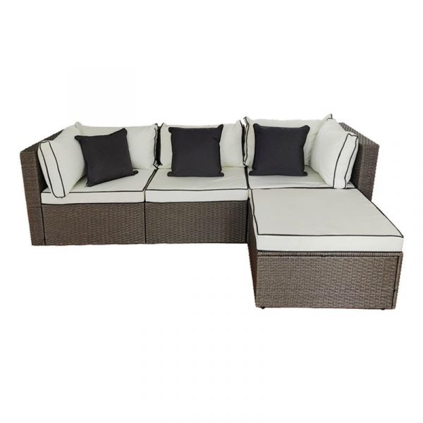 CONJUNTO RATAN SOFA CAISE LONGUE SERIE MIAMI DONNA GARDEN DG1423 - Imagen 2