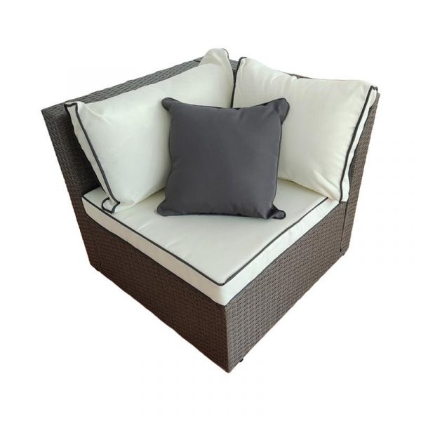 CONJUNTO RATAN SOFA CAISE LONGUE SERIE MIAMI DONNA GARDEN DG1423 - Imagen 3