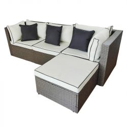 CONJUNTO RATAN SOFA CAISE LONGUE SERIE MIAMI DONNA GARDEN DG1423