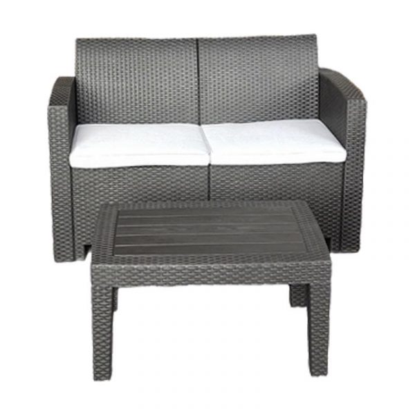 CONJUNTO RESINA SOFA+2 SILLAS+MESA 4PCS SERIE ORLANDO DONNA GARDEN DG1424 - Imagen 4