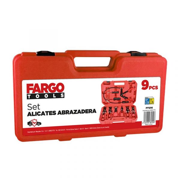 SET DE ALICATES ABRAZADERA 9PCS FARGO TOOLS FT1216 - Imagen 3