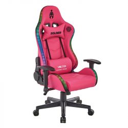 SILLA GAMING RGB SOLDIER ROSADA VOLTEN VL1613