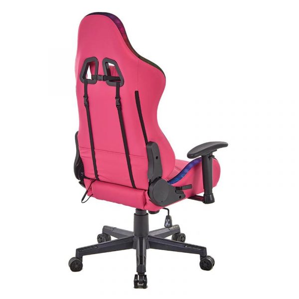 SILLA GAMING RGB SOLDIER ROSADA VOLTEN VL1613 - Imagen 6