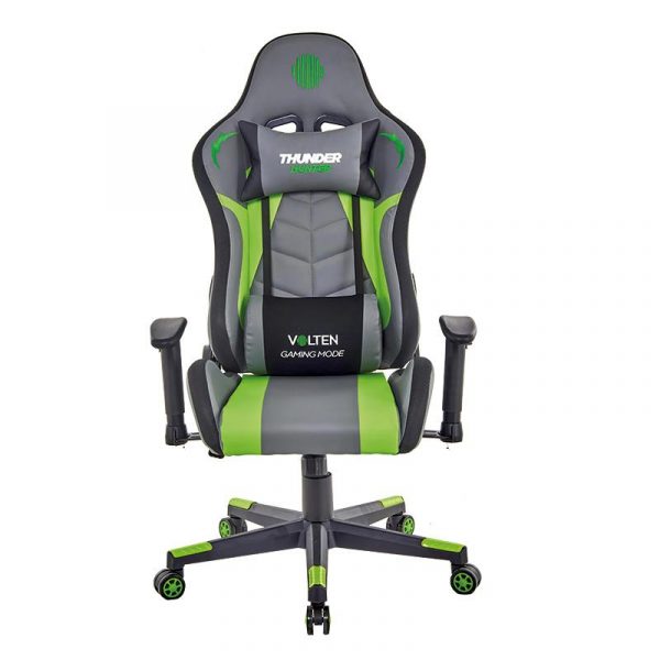 SILLA GAMING THUNDER HUNTER VERDE VOLTEN VL1608 - Imagen 2