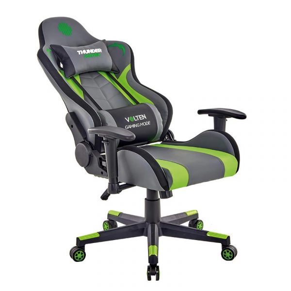 SILLA GAMING THUNDER HUNTER VERDE VOLTEN VL1608 - Imagen 4