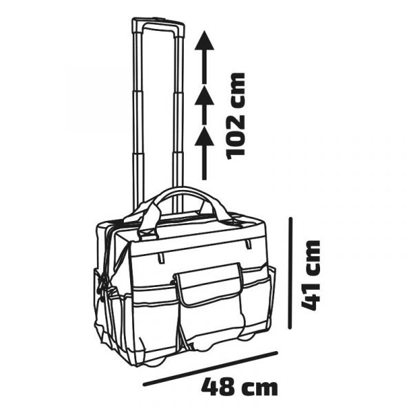 TROLLEY DE HERRAMIENTAS CON RUEDAS 48X30X41CM PAMACON PM1780 - Imagen 4