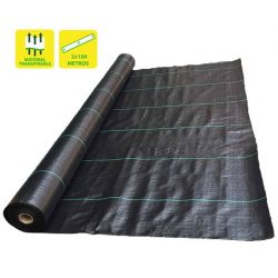 MALLA ANTIHIERBAS NEGRA 100GR 2X100M SUNGARDEN SG0172
