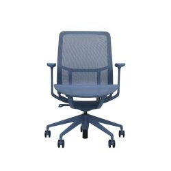SILLA OFICINA GAMA SENSE ELEGANCE AZUL CROMAD CR1213