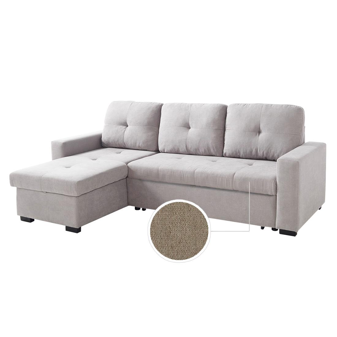 CHAISELONGE CLONY 2P+CHAISE C/CAMA REVERSIBLE TELA 103 BEIGE JN6038CX03 SOFAS SILLON SILLONES CHAISELONGUES REVERSIBLES