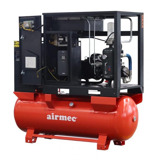 COMPRESOR TORNILLO+CALDERA+SECADOR 500L 20HP AIRMEC AM131593 - Imagen 4