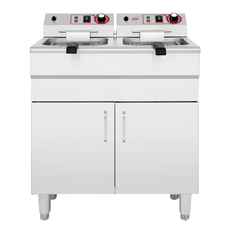 FREIDORA INDUSTRIAL ELECTRICA DOBLE 16+16 LITROS LARRYHOUSE LH2249 - Imagen 2