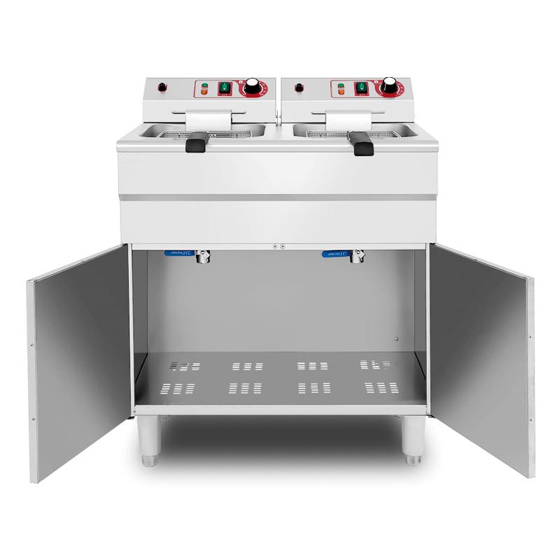 FREIDORA INDUSTRIAL ELECTRICA DOBLE 16+16 LITROS LARRYHOUSE LH2249 - Imagen 4