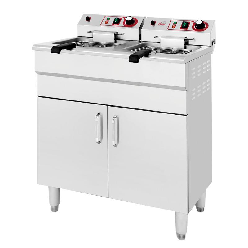 FREIDORA INDUSTRIAL ELECTRICA DOBLE 16+16 LITROS LARRYHOUSE LH2249 - Imagen 9