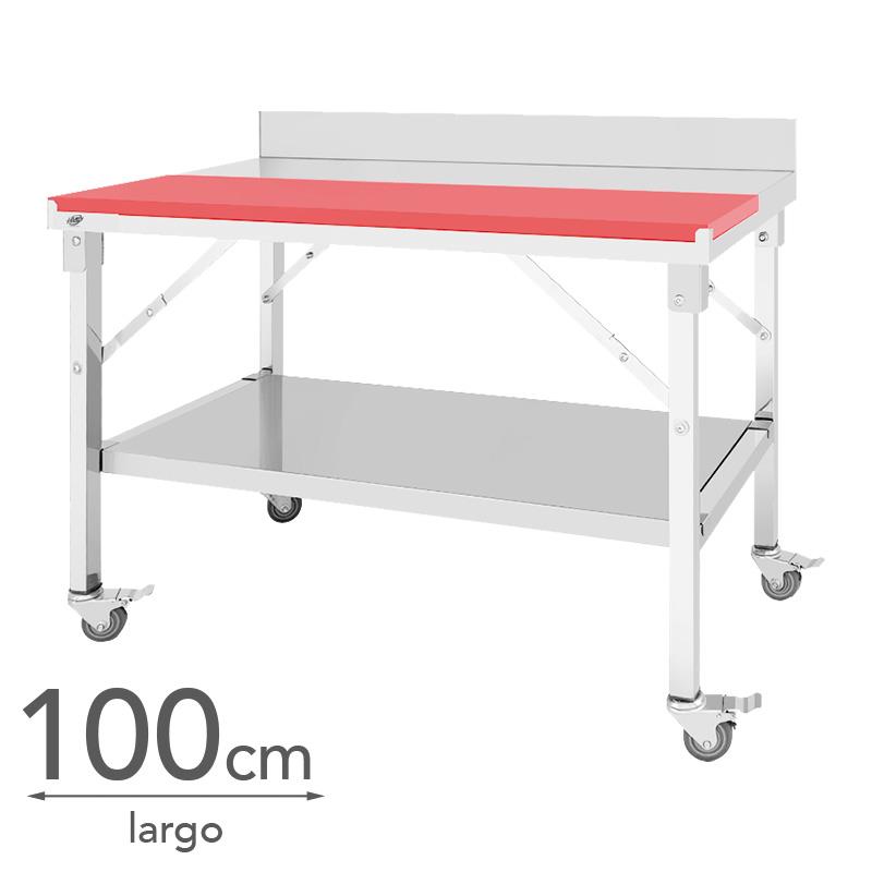 MESA DE TRABAJO INOX CON PLACA DE CORTE 100X60X80CM LARRYHOUSE LH2260 PAE INDUSTRIAL PAES INDUSTRIALES COCINA MESAS DE TRABAJOS PARA COCINAS PARA HOTEL HOTELES RESTAURANTES COMEDORES MESAS INDUSTRIALES