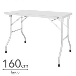 MESA DE TRABAJO INOX PLEGABLE 160X60X80CM LARRYHOUSE LH2255