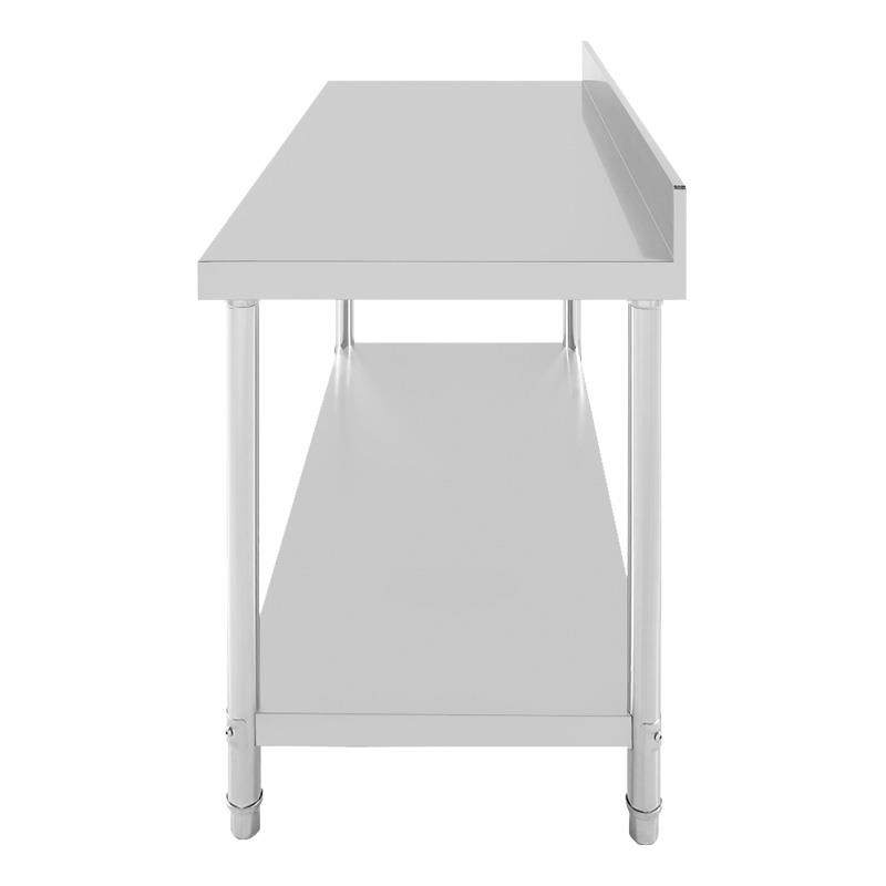 MESA DE TRABAJO INOXIDABLE CON ZOCALO 150X70X85CM LARRYHOUSE LH2247 - Imagen 2