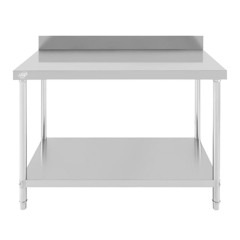 MESA DE TRABAJO INOXIDABLE CON ZOCALO 150X70X85CM LARRYHOUSE LH2247 - Imagen 3