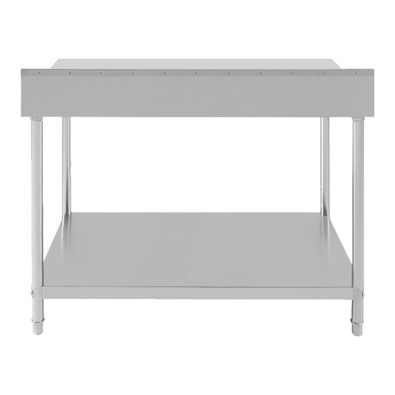 MESA DE TRABAJO INOXIDABLE CON ZOCALO 150X70X85CM LARRYHOUSE LH2247 - Imagen 4