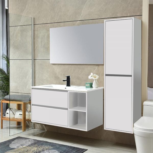 MUEBLE DE BAÑO SUSPENDIDO SERIE LEIRE 90X46X50CM BENOTTI BT2924 - Imagen 2