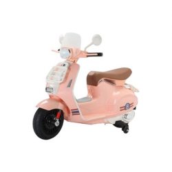 MOTO SCOOTER CLASICO CON RUEDINES ROSA 33016