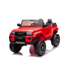COCHE INFANTIL A BATERIA CON CONTROL REMOTO TOYOTA LC250 ROJO 33002